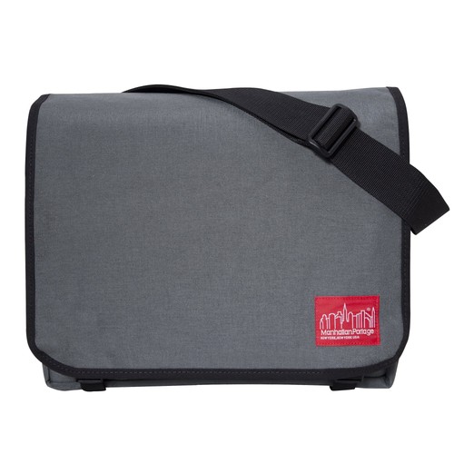 Manhattan Portage 13" Laptop Bag – Padded, Water-Resistant, Grey, Cordura