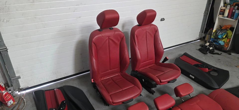 Juego de paneles de puertas delanteros traseros BMW Serie F30 4 puertas rojo coral Foto 4 de 4