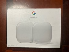 GOOGLE NEST 2-PACK Wifi Pro Wi-Fi 6E Speed Router Mesh System Snow NEW SEALED