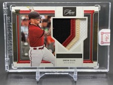 2022 Panini Three and Two Drew Ellis Rookie Jerseys Gold /35 4 Color Patch RJ-DE