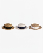 Eric Javits Boater Straw Hat MSRP 221 New