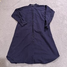 Uniqlo Ines De La Fressange Dress Womens Extra Small Blue Button Prairie Midi
