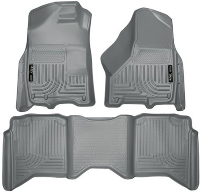 Husky Liners Weatherbeater Front 2nd Seat Floor Mats Grey for Dodge Ram 1500 ...