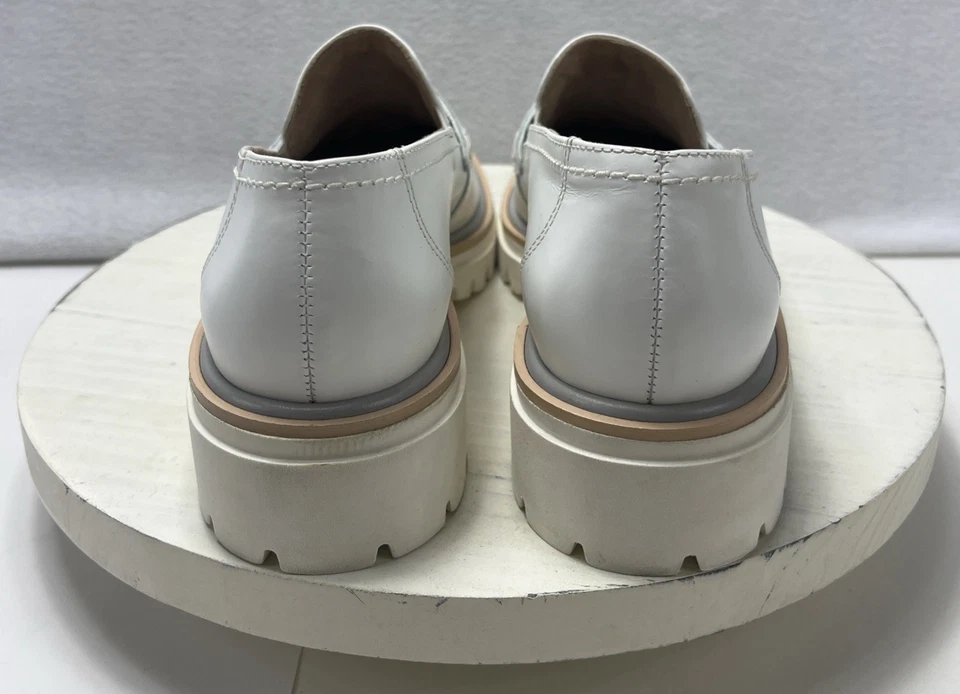 Mocasín PAUL GREEN Super Suave Cuero Justine Penny Blanco Para Mujer Talla 5 (US-7.5) Foto 4 de 4