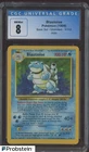 1990 Pokemon Base Set Unlimited Blastoise Holo CGC 8 NM-MT