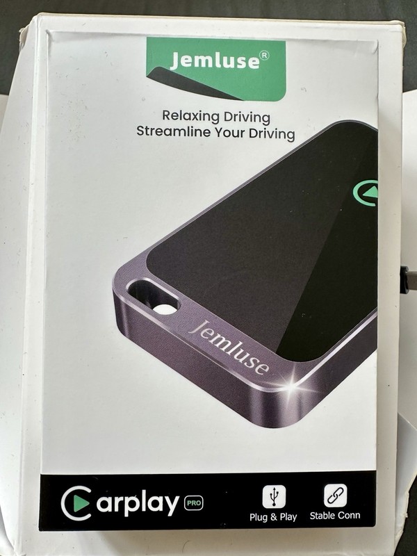Jemluse Carplay Pro Auxiliary Input Adapter BY969D USB Port Plug & Play