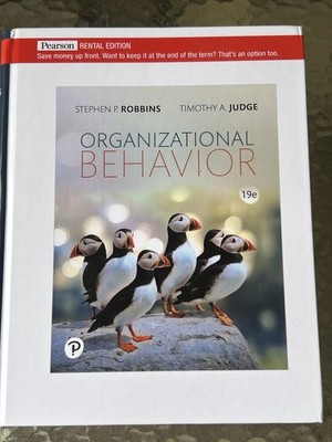 Excellent! Pearson ORGANIZATIONAL BEHAVIOR 19e *Rental Ediiton* HARDBACK