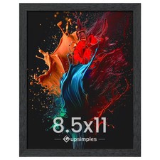 upsimples 8.5 By 11 Picture Frame, Wall Gallery Photo Frames 8.5x11, Black