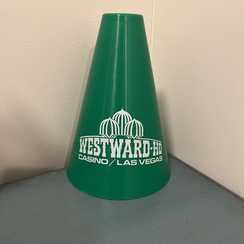 Vintage Westward Ho Casino Las Vegas Souvenir Plastic Megaphone Bullhorn