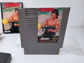 Rambo (Nintendo NES) Complete in Box (Cib) + Poster