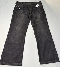 Buffalo David Bitton Men's 36x32 Relaxed Straight Driven Jeans Dark Sanded NWT