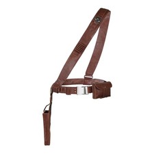 Han Solo Costume Belt Holsters Brown Leather Adjustable Shoulder Strap Waist ...