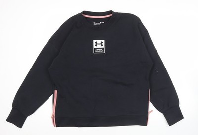 Under Armour Sweatshirt Damen schwarz M Rundhals Logo sportlich Freizeit