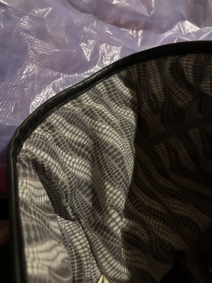 Bolso de Mano Acolchado Azul Marino Antiguo Foto 4 de 4