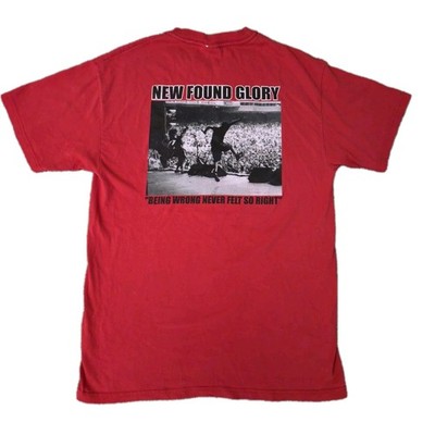 Vintage New Found Glory T-Shirt M Being Wrong Never Felt So Right 2000s Pop Punk