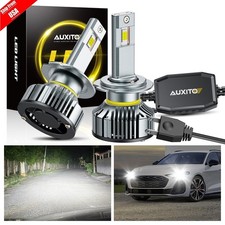 Auxito H7 Led Headlight Bulbs Highlow Beam 100w 40000lm Bright 6500k White Usa Auxito H7 Led Headlight Bulbs Highlow Beam 100w 40000lm Bright 6500k White Usa