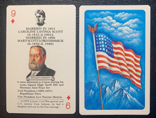 Swap Playing Card     US PRESIDENTS    Benjamin Harrison       NINE OF DIAMONDS
