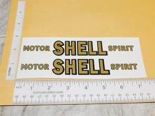 Pair Triang Shell Oil Tanker Delivery Truck Sticker Set TG-007