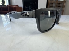 Spy Optic - Men's Helm Sunglasses, Polarized, Soft Matte Black/ Gray Green D64