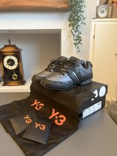 Adidas Y-3 Sprint Trainers Mens Size UK 9 Black Yohji Yamamoto S82234 VGC