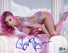 Hot Sexy Britney Amber Signed 8x10 Photo Adult Star Authentic Autograph Beckett