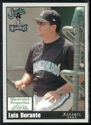 Luis Dorante 2003 Jupiter Hammerheads Team Set Card