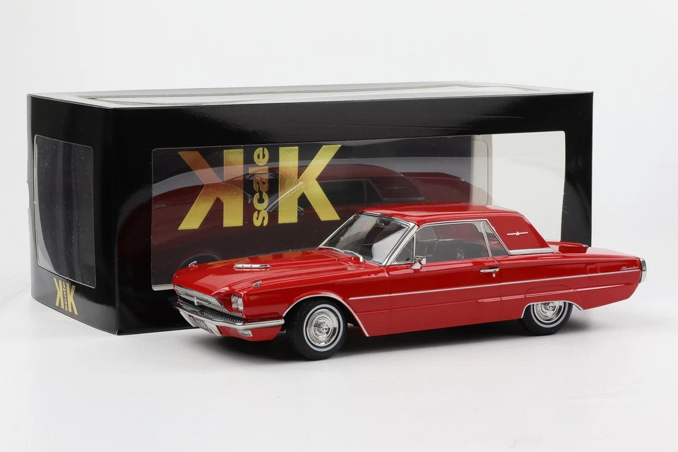 1:18 KK-Scale Ford Thunderbird Hardtop Coupè Anno 1966 Rosso „ Flair Birds “ - Immagine 2 di 4