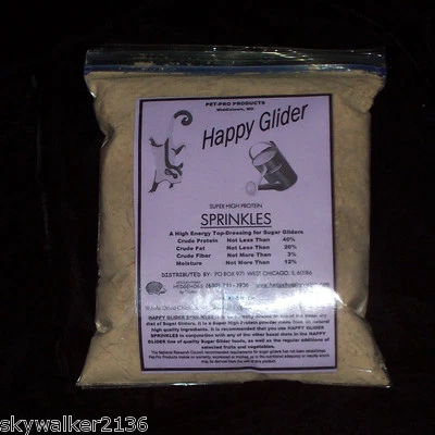 HAPPY GLIDER SPRINKLES 1 lb bag for Sugar Gliders, Hedgehogs, and other Mammals