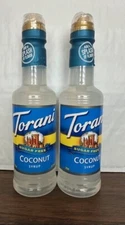2 Torani Sugar Free Coconut Flavoring Syrup, Handcrafted Soda Flavoring 375ml