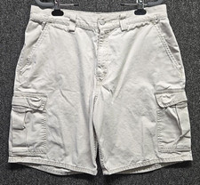 VTG Y2K Levi's SilverTab Cargo Shorts Mens 34 Khaki Tan Baggy Skate Grunge