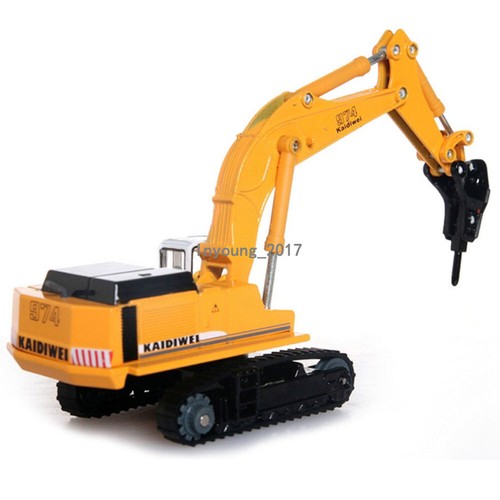 1/87 Scale Drill Excavator Construction Vehicle Diecast Tractor Toys for Kids - Picture 5 of 9