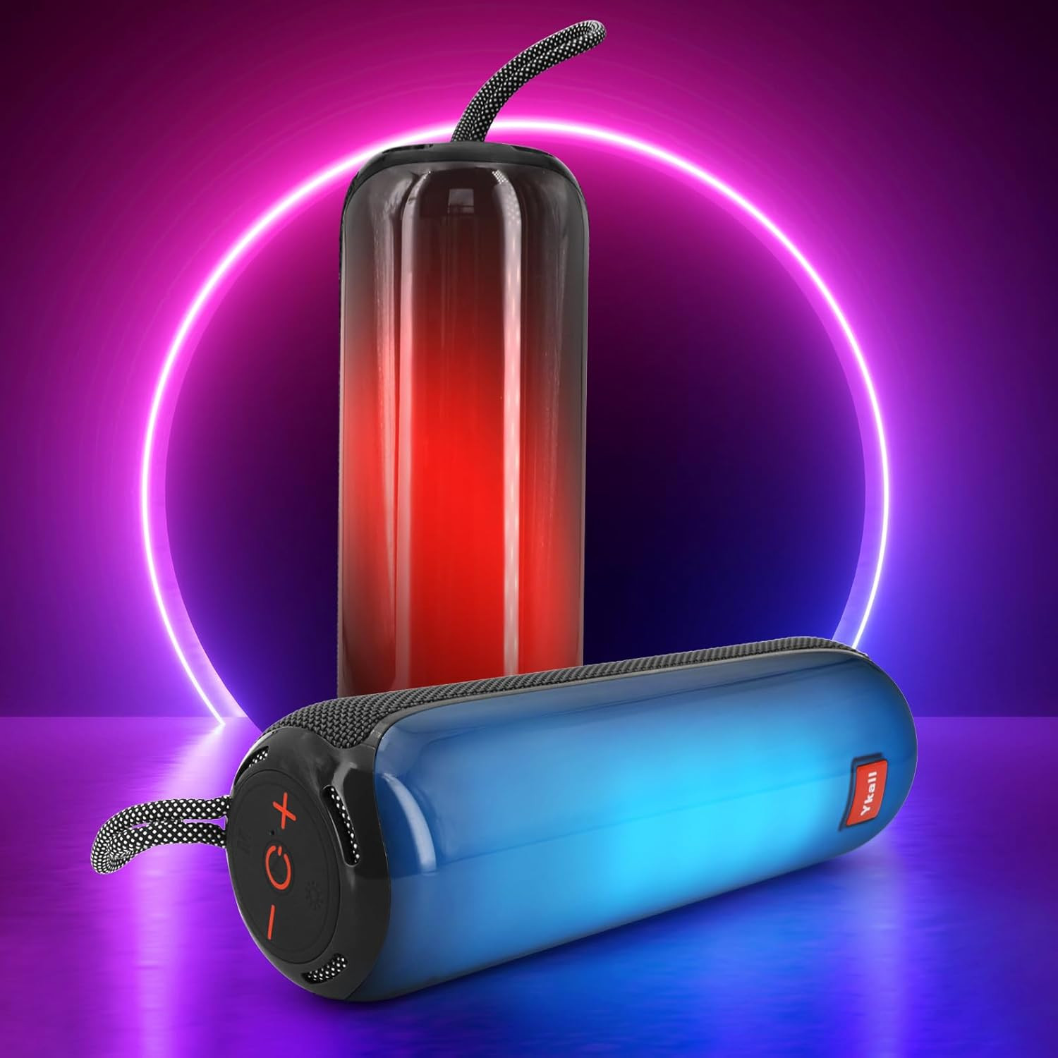 Cassa Bluetooth Portatile con Luci LED - Audio Stereo BT 5.3 Wireless