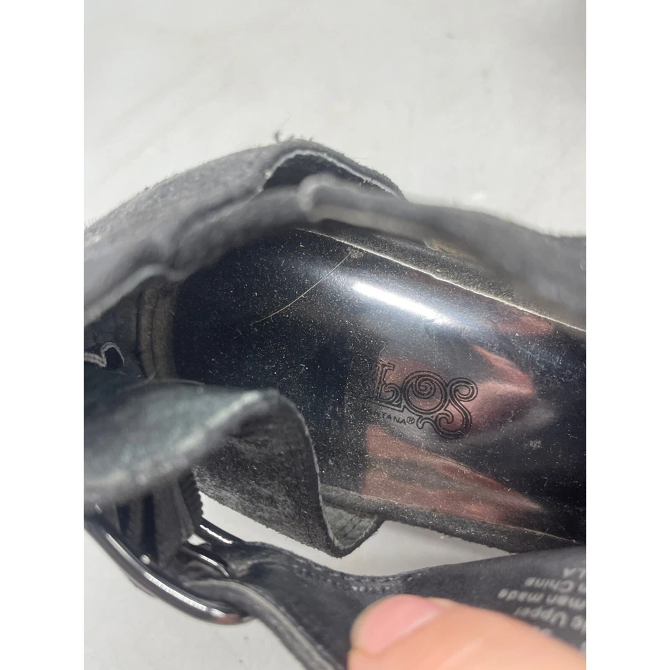 Carlos by Carlos Santana Women's Della shoes Peep Toe Booties Black zip 8.5 READ - Image 3 of 4