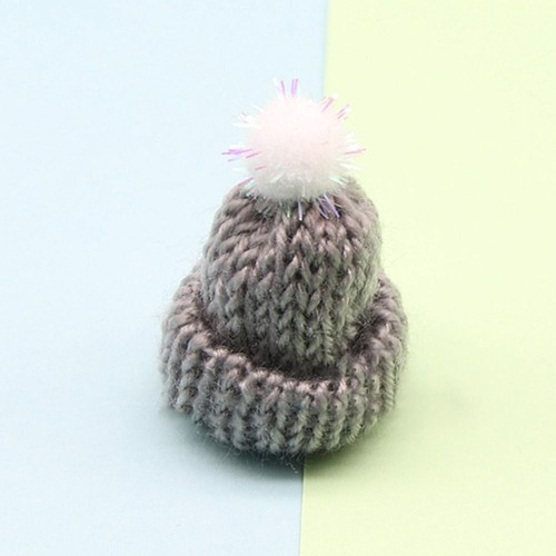 10pcs Yarn Doll Hats Knitting DIY Sewing Crafts Mini Christmas Hats Christmas - Picture 7 of 14
