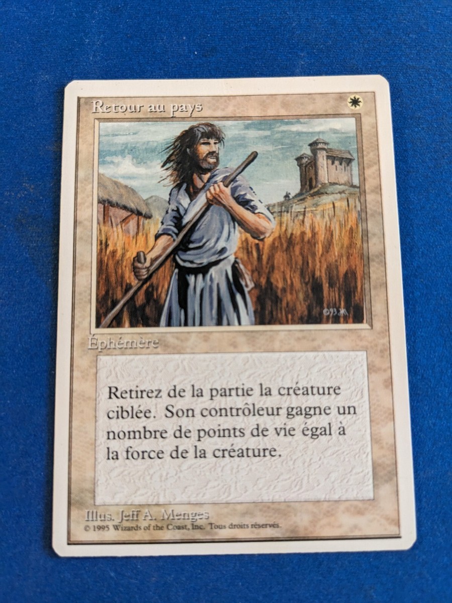Swords to Plowshares 1x MtG FWB Foreign White Border FRENCH