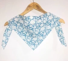 Flower Print Cotton Head Bandana  Summer Neck Scarf   Women Man Wrap Scarf