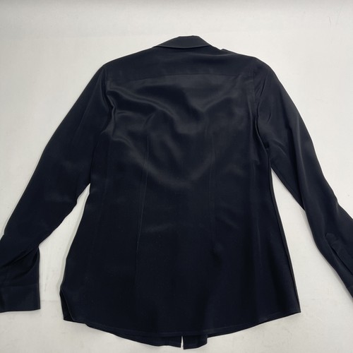 Banana Republic button up Silk shirt women size 6 black casual Vintage Y2K - Picture 13 of 13