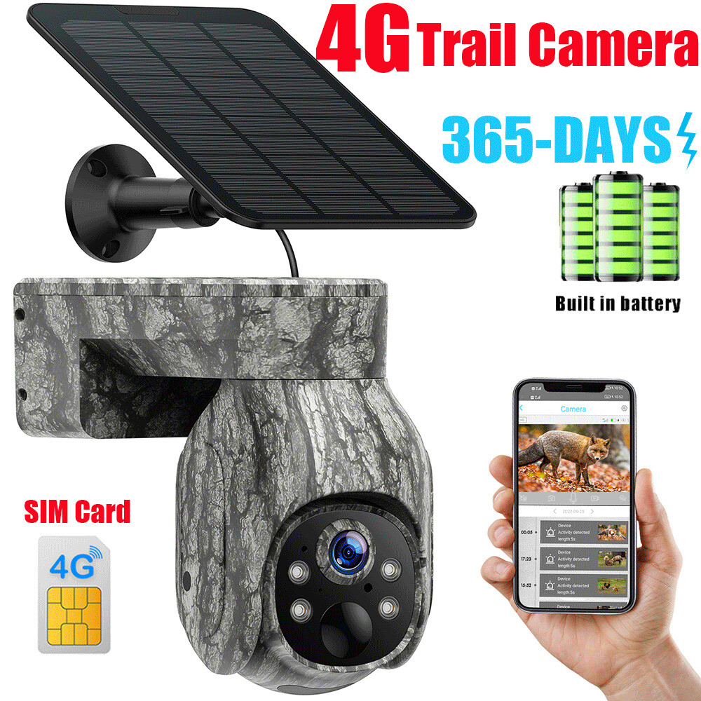 Campark 2K 4G LTE Cellular Solar PTZ Trail Camera Security Camera With SIM Card eBay