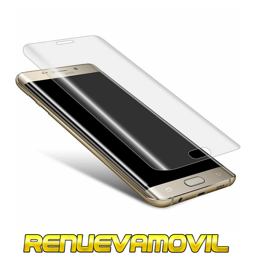 Cristal Templado Curvo Protector De Pantalla Samsung Galaxy S6 Edge Transparente