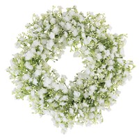 Schleierkraut Kranz Weiß Blumenkranz Kunstblumen Hochzeit Deko Ø30Cm