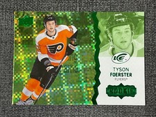 Tyson Foerster 2023-24 Upper Deck Ice Hockey Green Base Rookie #108 Flyers