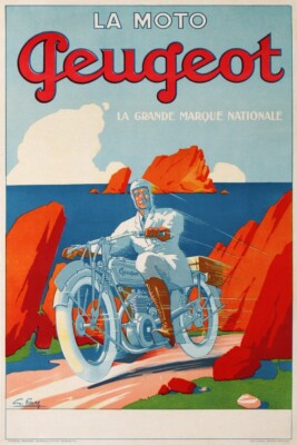 MOTO MOTOSACOCHE R107 - POSTER HQ 40x60cm d'une AFFICHE VINTAGE