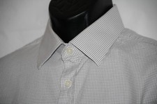 Charles Tyrwhitt 17 34 shirt Houndstooth dress cotton long sleeve shirt