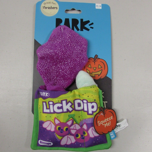 Bark Lick Dip Crazy Crinkle Squeaky Dog Toy Halloween Great for