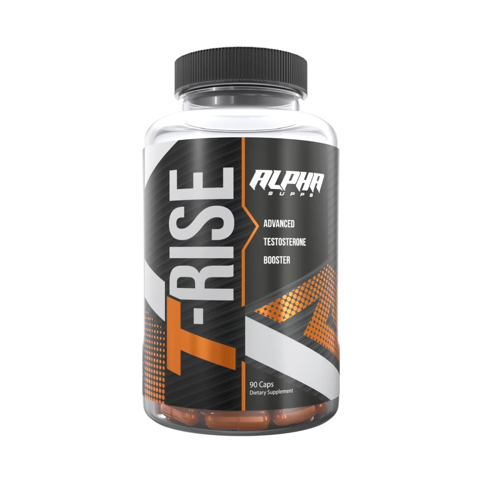 ALPHA SUPPS T-RISE Premium Potenciador de testosterona Hombres Libido muscular Energía 90 cápsulas Foto 3 de 3