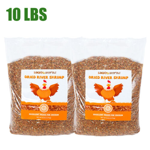 LOT Dried River Shrimp Natural High Protein for Chicken Turtles Reptiles Birds - Picture 17 of 21