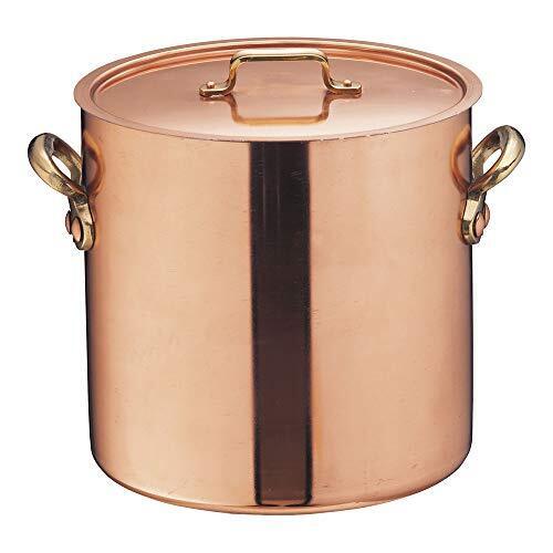 Made in Japan 10.5L 24cmx24cm Stockpot Soup Copper/Brass/Tin Commercial Use