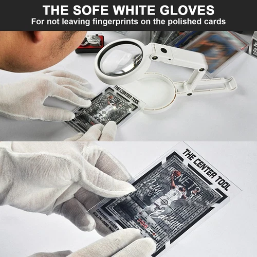 Sports Trading card PSA/BGS grading Kit centering tool with 30x magnifying glass - Picture 6 of 8