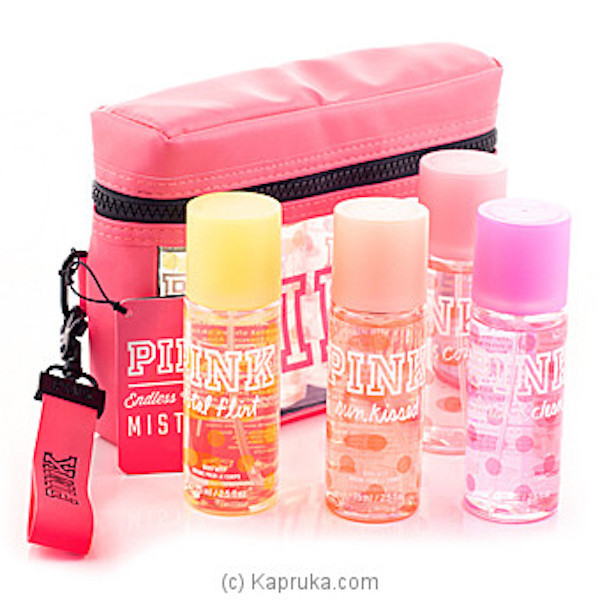 Victorias Secret Pink Endless Weekend Travel Mist 5 pc Set W Zip