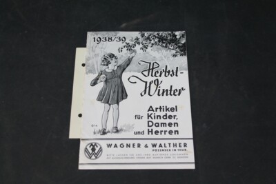 alter Druck Werbung Reklame Katalog Herbst und Winter 1938 1939 vintage Sammler
